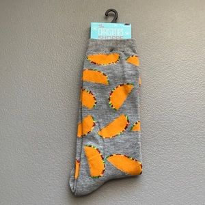 Taco pattern crew socks